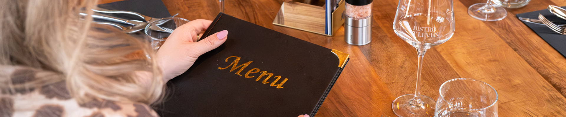 Het menu van bistro 't leven